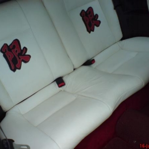 Back seats trimmed