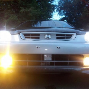 Clear Fogs with yellow bulbs