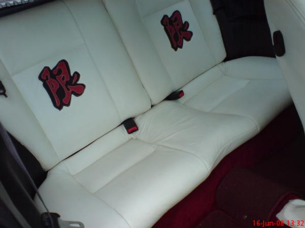 Back seats trimmed
