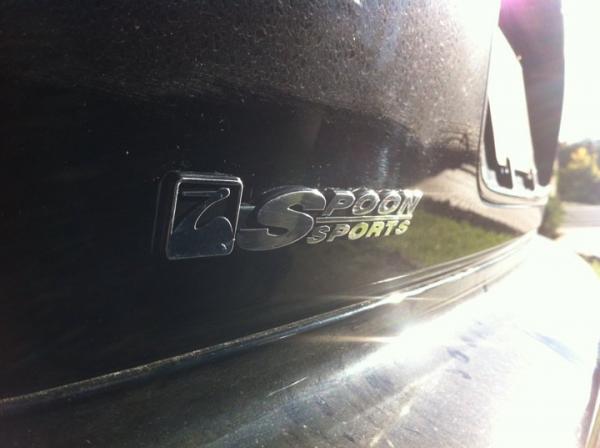 Spoon sports extruded badge.
(car needs a clean lol)