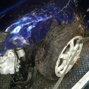 Crashed Civic :(