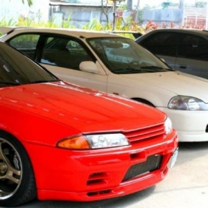 beside my bros r32 GTR