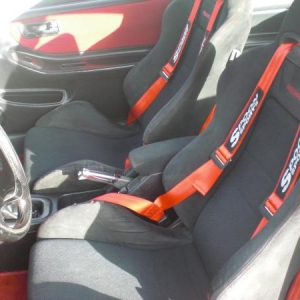 spoon seat belts, ek9 seats.