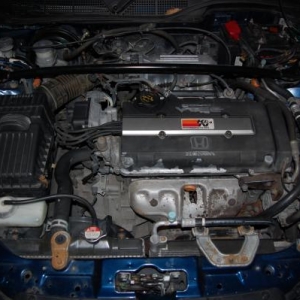 My engine bay when I first got her.