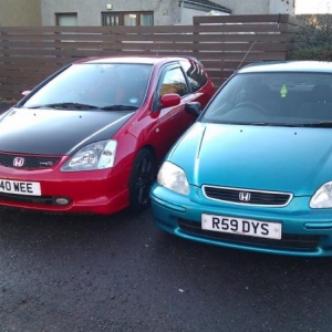 My Tornado 'n' my mate's Type R