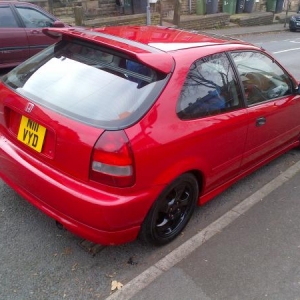 New rear ek9 look, smootheded tailgate,genuine spoiler,bumper splitter....