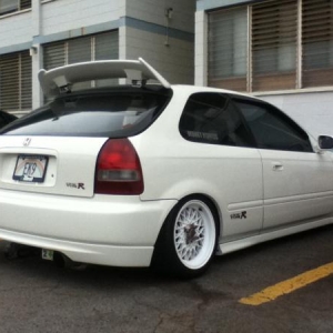 OEM CTR WING with Alex Tilt Brackets
OEM CTR TAILLIGHTS 
OEM CTR BUMPER WITH LIP
OEM CTR DECALS