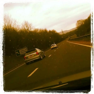 on the way to a honda of devon meet