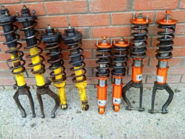 large selection of lowering springs and coilovers only a sample